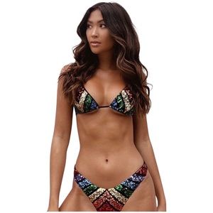 ❌ SOLD ❌Beach Bunny Rainbow Sequin Bikini $249 🌈